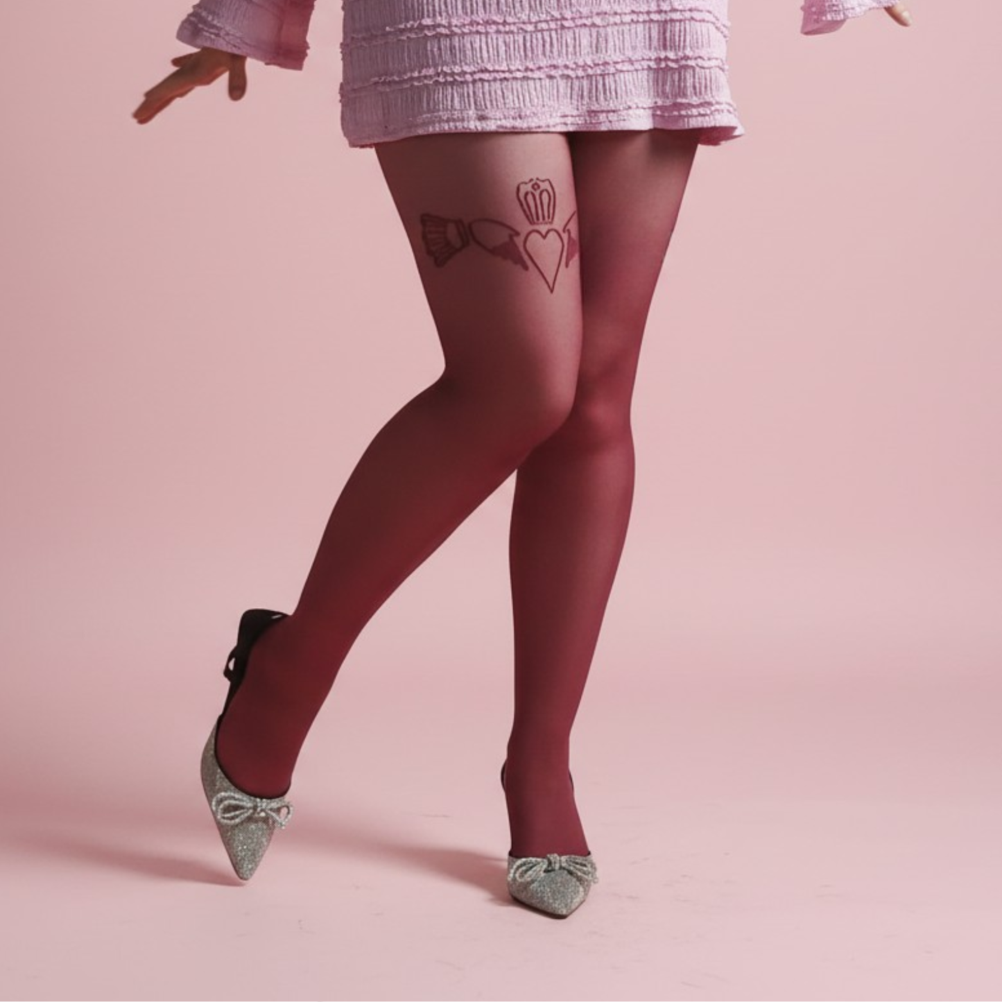 Claddagh Tights - Right Leg Asymmetric