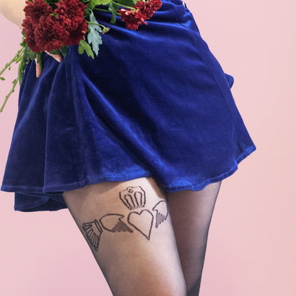 Claddagh Tights - Right Leg Asymmetric