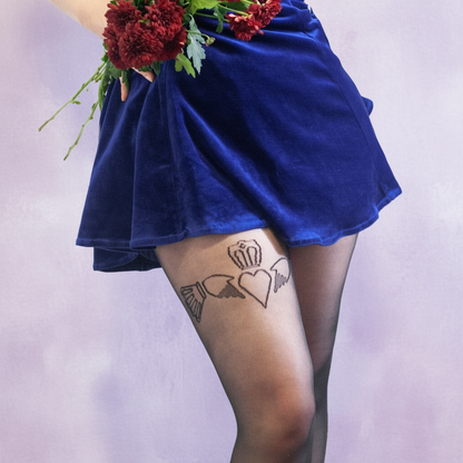 Claddagh Tights - Right Leg Asymmetric